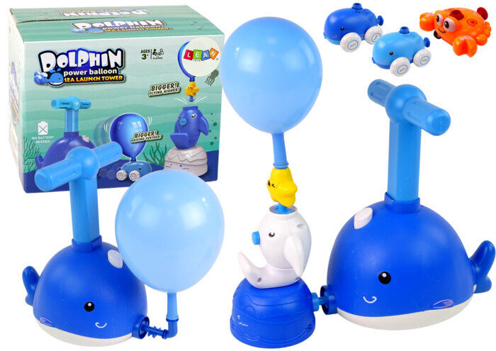 Õhupalliheitja Delfiin Lean Toys цена и информация | Imikute mänguasjad | kaup24.ee
