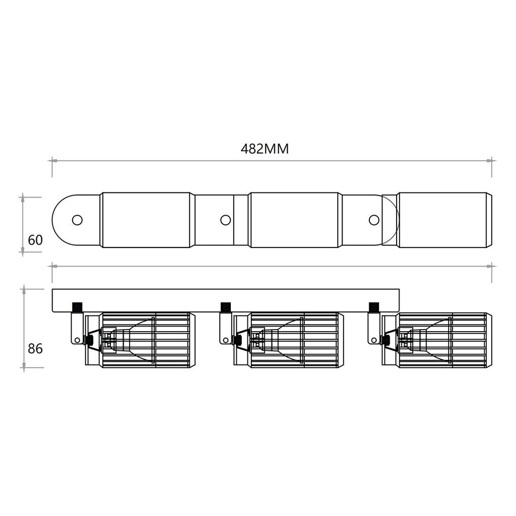 Milagro laevalgusti Vertical ML0296 hind ja info | Laelambid | kaup24.ee