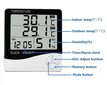 Digitaalne termomeeter - hügromeeter, äratuskell hind ja info | Ilmajaamad, termomeetrid | kaup24.ee