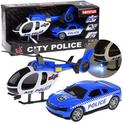 Politseiauto ja helikopteri komplekt hind ja info | Poiste mänguasjad | kaup24.ee