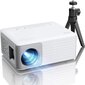Projektor Akiyo Mini, Full HD 1080P, nutitelefoniga ühilduv, HDMI/USB/AV, valge цена и информация | Projektorid | kaup24.ee