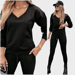 Повседневный комплект одежды для женщин Feira, черный цена и информация | Спортивная одежда женская | kaup24.ee