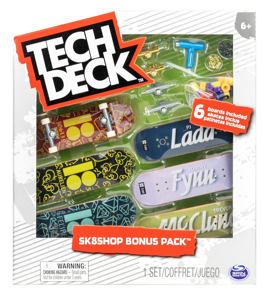 Komplekt Tech Deck Sk8Shop 6 rula boonuspakett PlanB + tarvikud цена и информация | Poiste mänguasjad | kaup24.ee