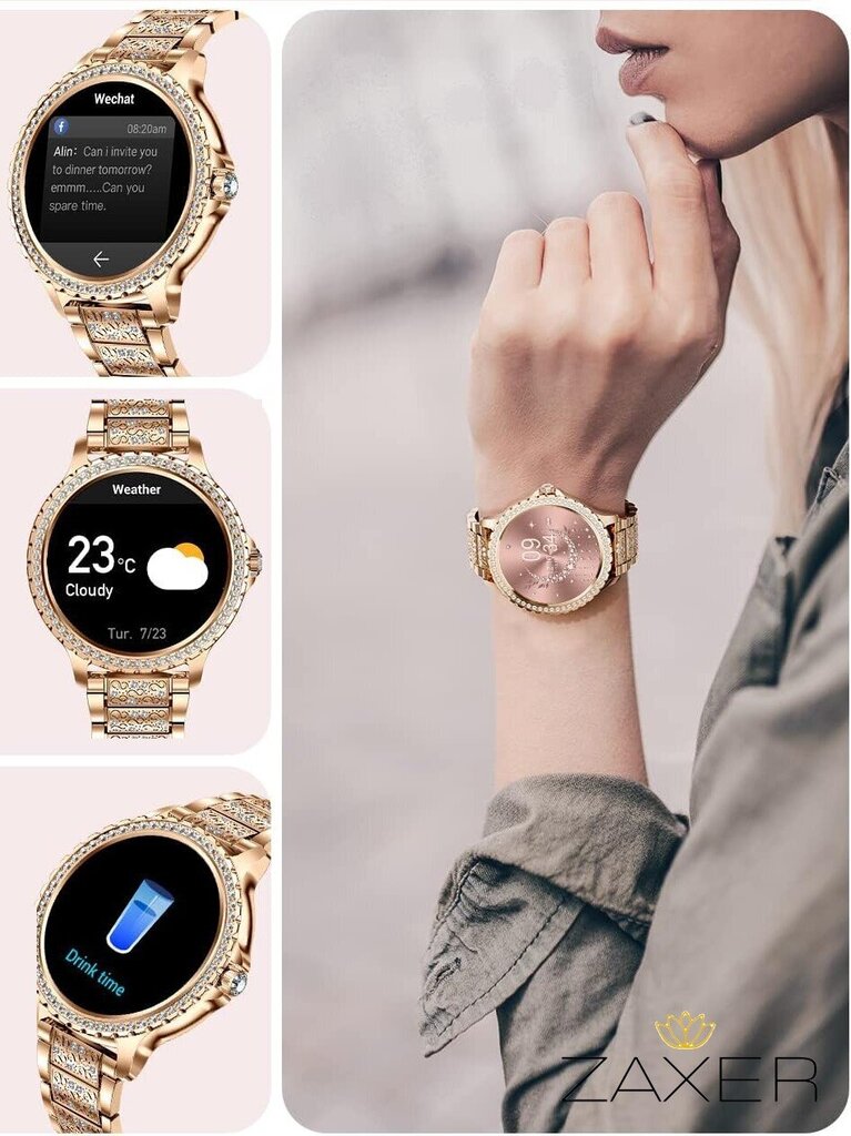 Zaxer ZI58 Silver Mesh цена и информация | Nutikellad (smartwatch) | kaup24.ee