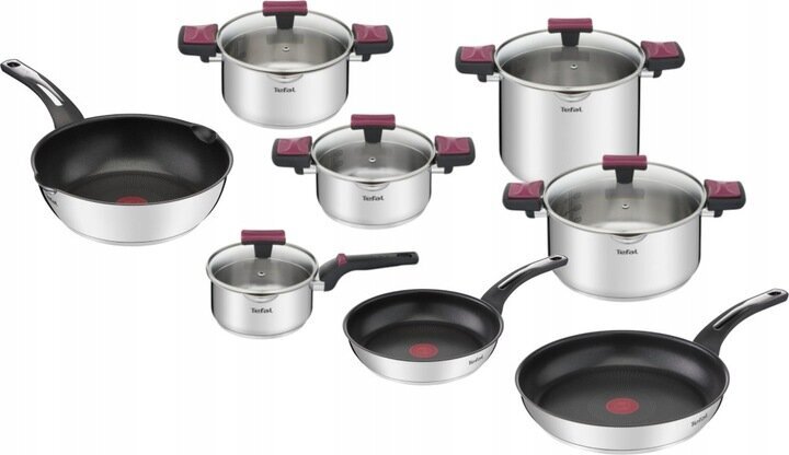 Tefal Cook&Clip G723SA74 pottide ja pannide komplekt, 13 osa hind ja info | Potid ja kiirkeedupotid | kaup24.ee