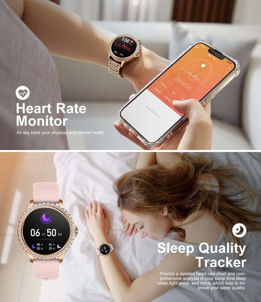 Zaxer ZI58 Gold/Pink hind ja info | Nutikellad (smartwatch) | kaup24.ee