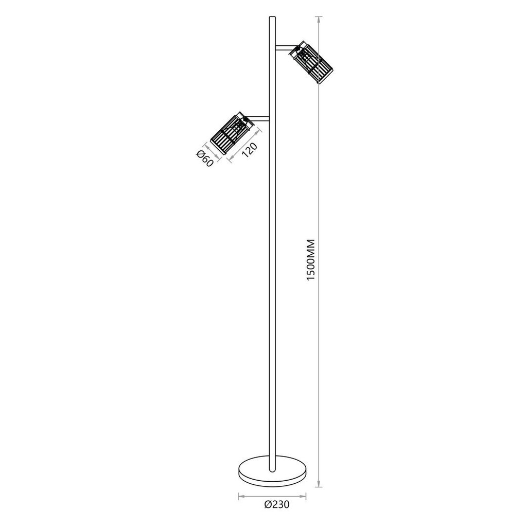 Milagro põrandalamp Vertical ML0310 цена и информация | Põrandalambid | kaup24.ee