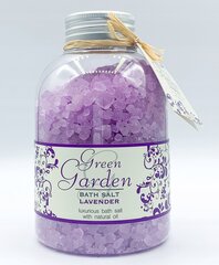 Vannisool Green Garden Bath Salt Lavender, lavendliga, 600 g цена и информация | Масла, гели для душа | kaup24.ee