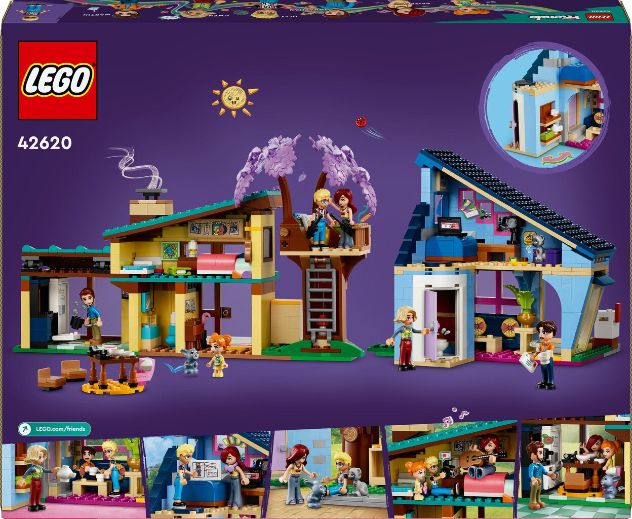 42620 Lego® Friends Olly ja Paisley peremaja цена и информация | Klotsid ja konstruktorid | kaup24.ee