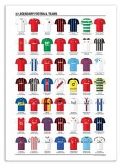 Plakat Legendary Football Teams 50 x 70 cm hind ja info | Seinapildid | kaup24.ee