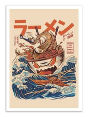 Plakat Great Ramen off Kanagawa 50 x 70 cm hind ja info | Seinapildid | kaup24.ee