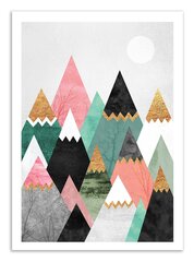 Plakat Pretty Mountains 50 x 70 cm hind ja info | Seinapildid | kaup24.ee