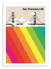Плакат  San Francisco 68 70 x 100 cm цена и информация | Картины, живопись | kaup24.ee