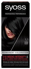 Juuksevärv Syoss Classic Professional Performance, 1-1 Black цена и информация | Краска для волос | kaup24.ee