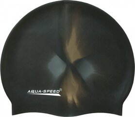 Шапочка для плавания Aqua-Speed, чёрная цена и информация | Шапки для плавания | kaup24.ee