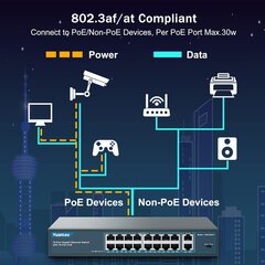 Переключатель YuanLey, 18 портов цена и информация | Коммутаторы (Switch) | kaup24.ee