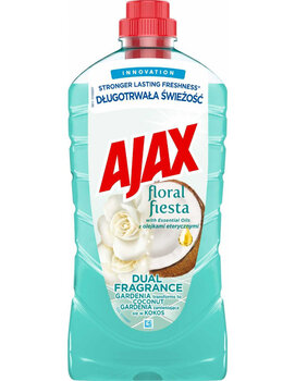 Universaalne puhastusvahend Ajax Floral Fiesta Dual Fragrance Gardenia & Coconut, 1000 ml hind ja info | Puhastusvahendid | kaup24.ee