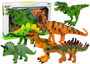 Dinosauruse kujude komplekt Lean Toys, 6 tk. hind ja info | Poiste mänguasjad | kaup24.ee