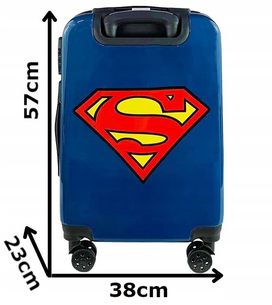 Keskmine kohver, Superman Eplusm, M, sinine цена и информация | Kohvrid, reisikotid | kaup24.ee
