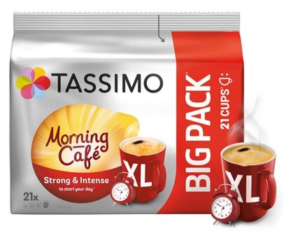 Tassimo kohvikapslid Morning Cafe XL Strong & Intense, 21 tk цена и информация | Кофе, какао | kaup24.ee