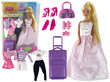 Nukukomplekt koos kohvriga Lean Toys hind ja info | Tüdrukute mänguasjad | kaup24.ee