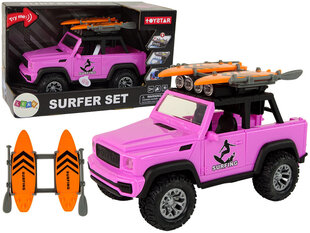 Mängumaastur Surfer Set Lean Toys, roosa hind ja info | Poiste mänguasjad | kaup24.ee