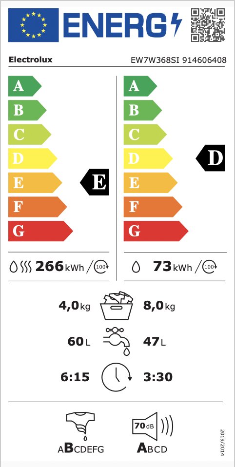 Electrolux EW7W368SI hind ja info | Pesumasinad | kaup24.ee