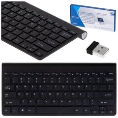 Juhtmevaba klaviatuur, must hind ja info | Klaviatuurid | kaup24.ee