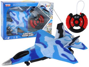 Hävitaja koos puldiga Lean Toys, sinine hind ja info | Poiste mänguasjad | kaup24.ee