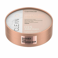 Kompaktpuuder Catrice Clean ID 025-warm peach Poolmatt, 8 g hind ja info | Jumestuskreemid, puudrid | kaup24.ee