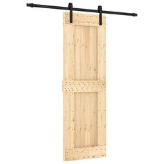 vidaXL liuguks tarvikutega, 70 x 210 cm, männipuit цена и информация | Межкомнатные двери | kaup24.ee