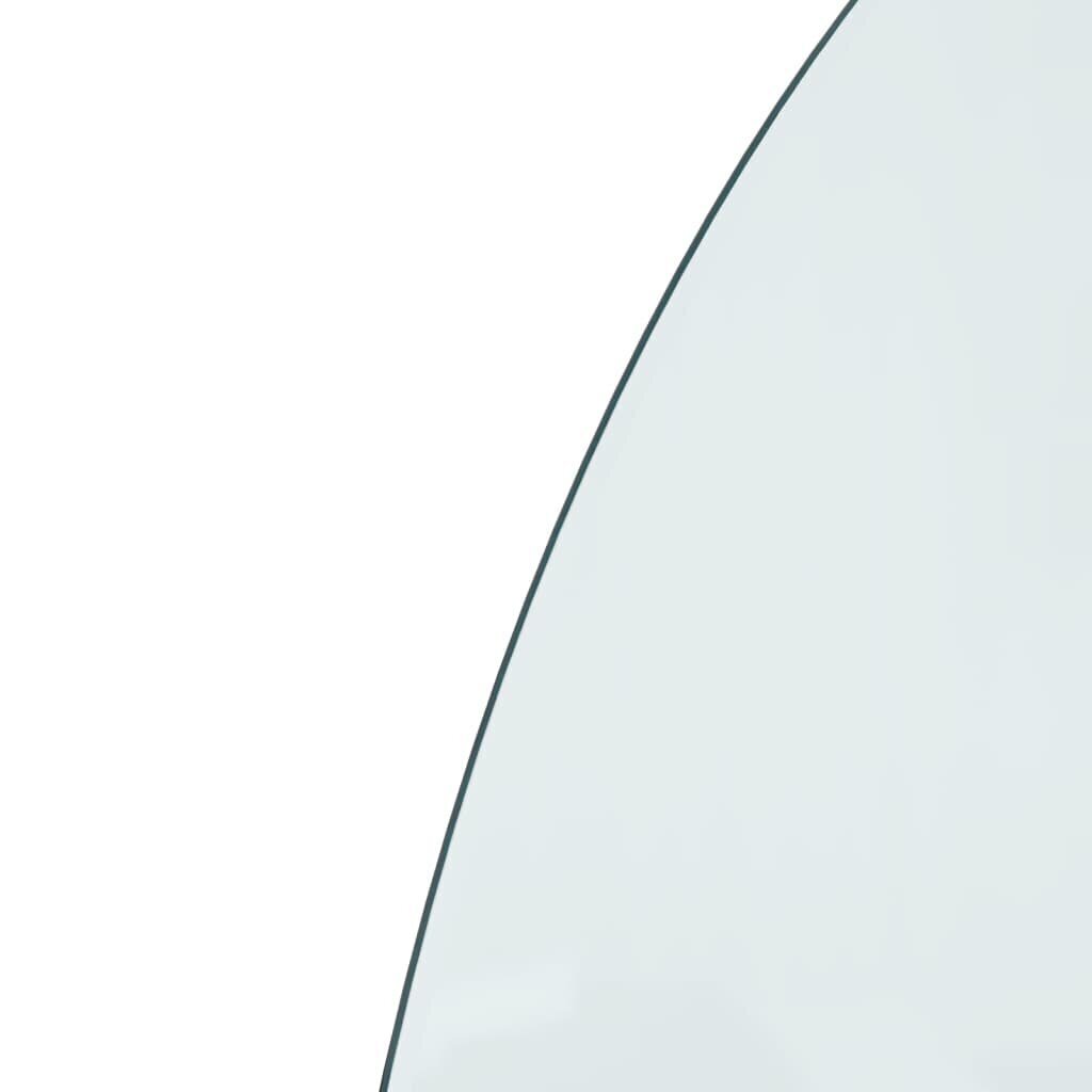 vidaXL kamina klaasplaat, poolümar, 800x500 mm hind ja info | Kaminad | kaup24.ee