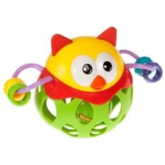 Резиновый мячик с погремушкой Сова Bam Bam цена и информация | Игрушки для малышей | kaup24.ee