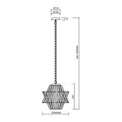 Подвесной светильник Milagro Crown ML0400 цена и информация | Потолочный светильник, 38 x 38 x 24 см | kaup24.ee