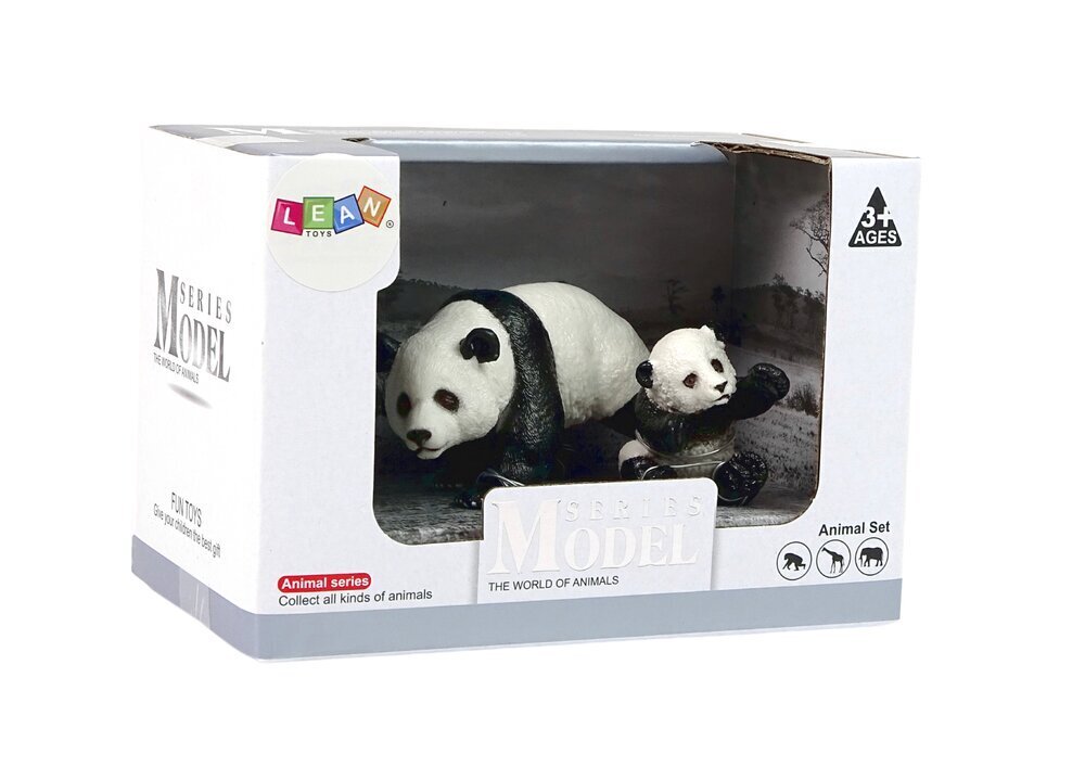 Panda kujukeste komplekt Lean Toys, 2-osaline hind ja info | Poiste mänguasjad | kaup24.ee