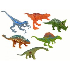 Dinosauruste figuuride komplekt Lean Toys, 6-osaline цена и информация | Игрушки для мальчиков | kaup24.ee