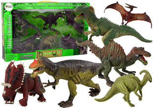 Dinosauruste figuuride komplekt Lean Toys, 6-osaline цена и информация | Игрушки для мальчиков | kaup24.ee