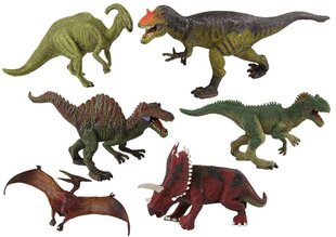 Dinosauruste figuuride komplekt Lean Toys, 6-osaline цена и информация | Игрушки для мальчиков | kaup24.ee