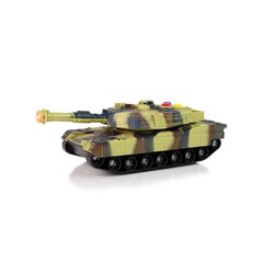Sõjaline mängutank koos helide ja tuledega Lean Toys, pruun hind ja info | Poiste mänguasjad | kaup24.ee