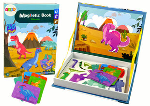 Magnetraamat Dinosaurused, 36-osaline hind ja info | Arendavad mänguasjad | kaup24.ee
