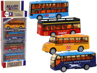 Busside komplekt Lean Toys, 4-osaline цена и информация | Игрушки для мальчиков | kaup24.ee