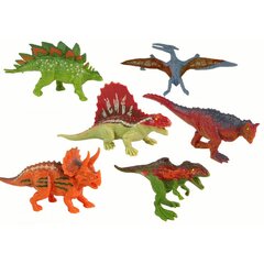 Dinosauruste figuuride komplekt Lean Toys, 6-osaline hind ja info | Poiste mänguasjad | kaup24.ee