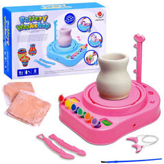 Elektriline pottsepa komplekt Pottery Workshop, roosa hind ja info | Tüdrukute mänguasjad | kaup24.ee