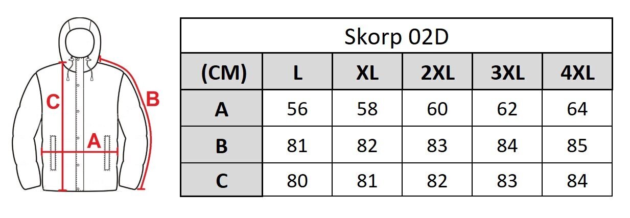 Jope meestele Skorp 02D hind ja info | Meeste joped | kaup24.ee