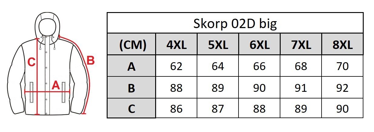 Jope meestele Skorp 02D hind ja info | Meeste joped | kaup24.ee