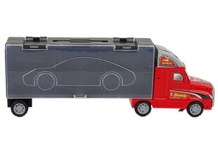 Suur veoauto koos autodega Lean Toys hind ja info | Poiste mänguasjad | kaup24.ee