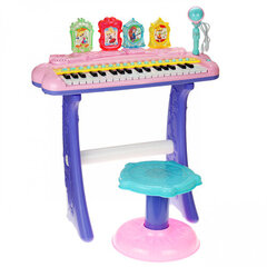 Lasteklaver koos mikrofoni ja tooliga hind ja info | Arendavad mänguasjad | kaup24.ee