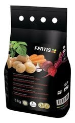 Ferti комплексное удобрение для картофеля и овощей, без хлора и нитратов, 3 кг цена и информация | Рассыпчатые удобрения | kaup24.ee