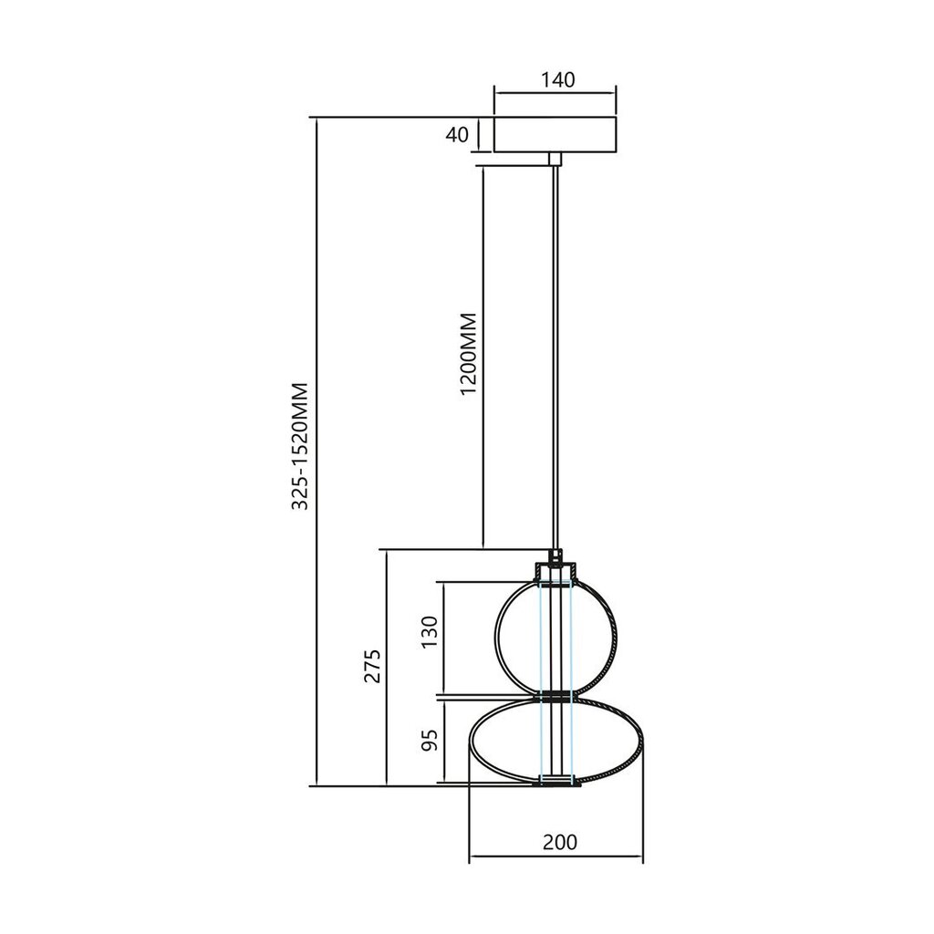 Milagro rippvalgusti Daphne ML0345 hind ja info | Rippvalgustid | kaup24.ee