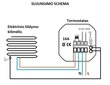 Nutitermostaat Spring TR8000-1WB, termostaat põrandaküttele, must цена и информация | Põrandaküte | kaup24.ee